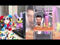 Princess Loolilalu & Pomni React REAL LIFE vs ORIGINAL to Animations The Amazing Digital Circus №5