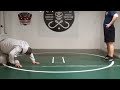 Countering High Crotch With Double Wristlock & Grapevine (American Hook Wrestling)#catchwrestling