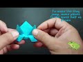 VERY EASY TO MAKE AND FUN ORIGAMI JUMPING FROG
