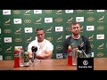 SPRINGBOKS:  Cheslin Kolbe press conference ahead of Brisbane test vs Wallabies