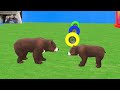 Long Slide Game With Elephant Gorilla Buffalo Hippopotamus Tiger - 3d Animal Game - Funny 3d Animals