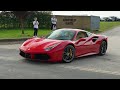 Supercars and Hypercars accelerating down the supercar fest runway 2024