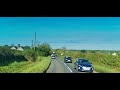 Driving in Bletchington village, Oxfordshire.