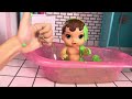 BABY ALIVE doll Slime Bath!