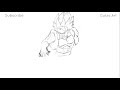 Draw SSJ Blue Gogeta Battle MODE | Sneak Peek