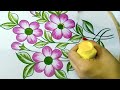 Fabric Painting On clothes Easy Shading painting How to make new fabric Painting design