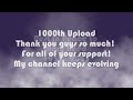 1000th Upload - 1k - Thanks so much!