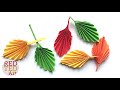 Easy Paper Leaf - great Fall Room Decor DIY - How to make a paper leaf