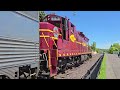 DMIR 193 (SD18) leads the North Shore Scenic Railroad Duluth Zephyr Duluth, MN 06/06/24