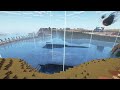 Building a Giant Dam in Survival Minecraft