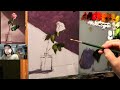 Oil Painting Tutorial | Still Life of a Pink Flower + New Sales!