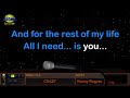 CRAZY - Kenny Rogers (HD Karaoke)