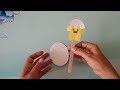 paper chick easter paper craft/ Easter egg with cute chick/easy paper craft
