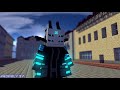 GunWoman 073 vs RoboDragon Fem | minecraft Animation