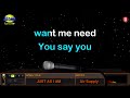 JUST AS I AM - Air Supply (HD Karaoke)