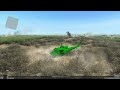 Army men R.T.S 2 mod Green helicopter test using Lighting's simple helicopter system