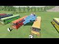 TRANSPORTING CARS, AMBULANCE, POLICE CARS, FIRE TRUCK, MONSTER TRUCK OF COLORS! WITH TRUCKS! - FS 22