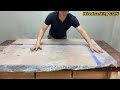 Recycle Pallet Wood Effectively // Make A Super Beautiful Table From Pallet Wood And Epoxy Glue