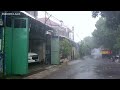 Heavy rain in the village | walking in heavy rain | fell asleep to the sound of heavy rain