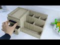 DIY - Makeup Organizer - How to make a Desktop Cosmetic Storage from Waste Paper