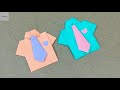 Origami Shirt With Tie | How to Make a Paper Shirt and Tie | Kids Crafts | Craftastic