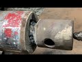 How to Straighten a Bent Hydraulic Cylinder Rod || Check How it's repaired