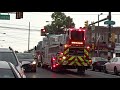 Tiller Fire Trucks Responding - Compilation