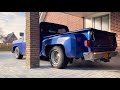 COLD START video Chevy 350 V8 + Flowmasters on Squarebody GMC [Wrench At Home]
