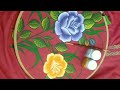 Tutorial painting design part 2 beautiful rose flower painting design very easy