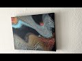 Dancing Wind 🍂 Copper and Icy Blue ❄️ SWIPE TUTORIAL | Acrylic Pouring | Fluid Art