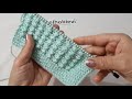 Minik Kabarcıklar Örgü Modeli 🎊🎈 very easy knitting tutorial stitch free pattern design DIY crochet