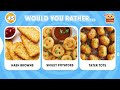 Would You Rather? Snacks & Junk Food & MYSTERY Dish Edition | Daily Quiz