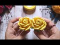 Whole Ribbon Rose - Ribbon Flowers - How to make an easy ribbon rose