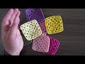 TEK RENK HANIMDİLENDİ MOTİFİ NASIL ÖRÜLÜR? - CROCHET GRANNY SQUARE