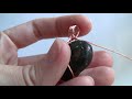 Wire Wrapped Heart Cabochon Pendant Tutorial beginner