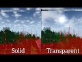 Solid VS Transparent leaves FPS comparison