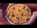 Mexican Rice Recipe - Best Lunch Box Recipe | Indian Style Spanish Rice - Complete Balanced Meal