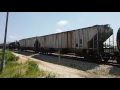 Close call! Norfolk Southern local with an SD 40 - 2 in Springfield Illinois