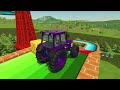 LOAD & TRANSPORT WATER TANKER WITH MINI & BIG FORD TRACTOR & FLATBED TRAILER & TREX TRUCK! FS 22