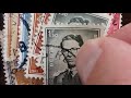Satisfying video old rare stamps #Belgium,stamps worth money ASMR STAMPS NOISE