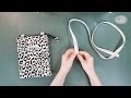 How to make a cell phone crossbody bag with 3 pockets