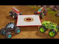 Wild Monster Truck Challenges with 5 Alarm and Gunkster! | Hot Wheels