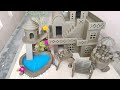 Clay House with Heart Aquarium and Ice Cream Kitchen Cart | Build Miniature House