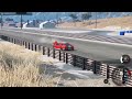 Nasty Drag Strip crash in BeamNG