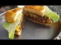 Smashed Burgers - Trangia Triangle cooking