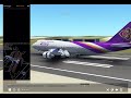 Thai Airways BUTTER landing