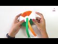 DIY Republic Day Badge || Indian Tricolor Flag Badge | Paper Crafts | Paper Girl