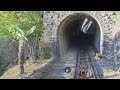 Funicular in Locarno - listen to the cable guides which sounds like bells