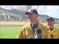 Incident commanders for Alexander Mountain Fire hold news conference