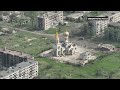 Drone footage shows devastation in Chasiv Yar, Ukrainian
